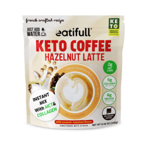 keto coffee hazelnut latte