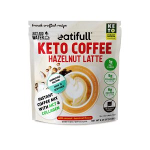 keto coffee hazelnut latte